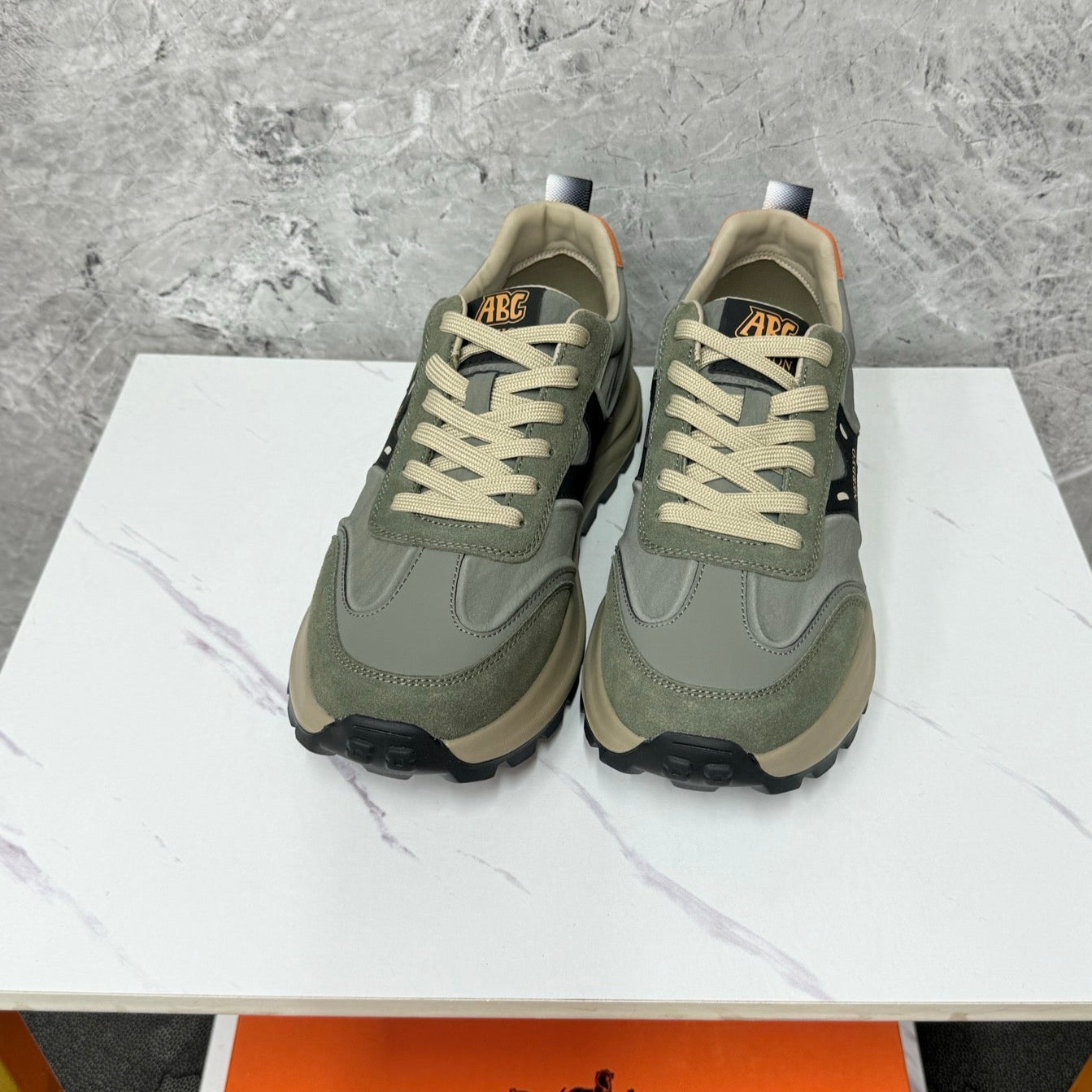 HM Men's Sneaker Moss Green Suede 602095