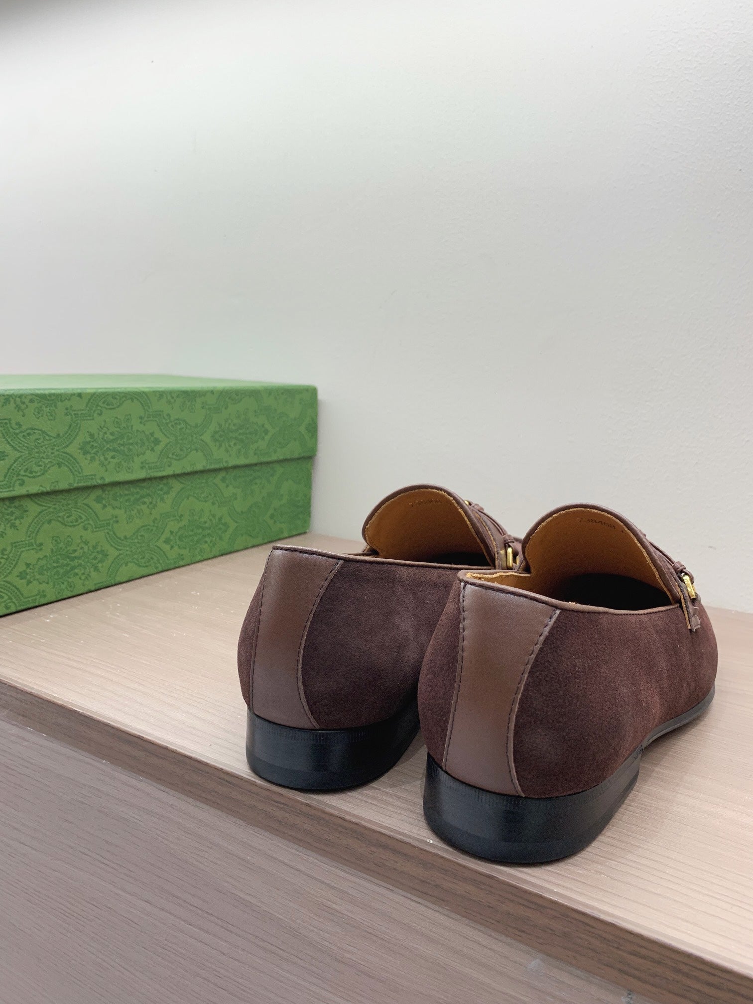 GG Men's Interlocking GG Loafer Dark Brown Suede 542500