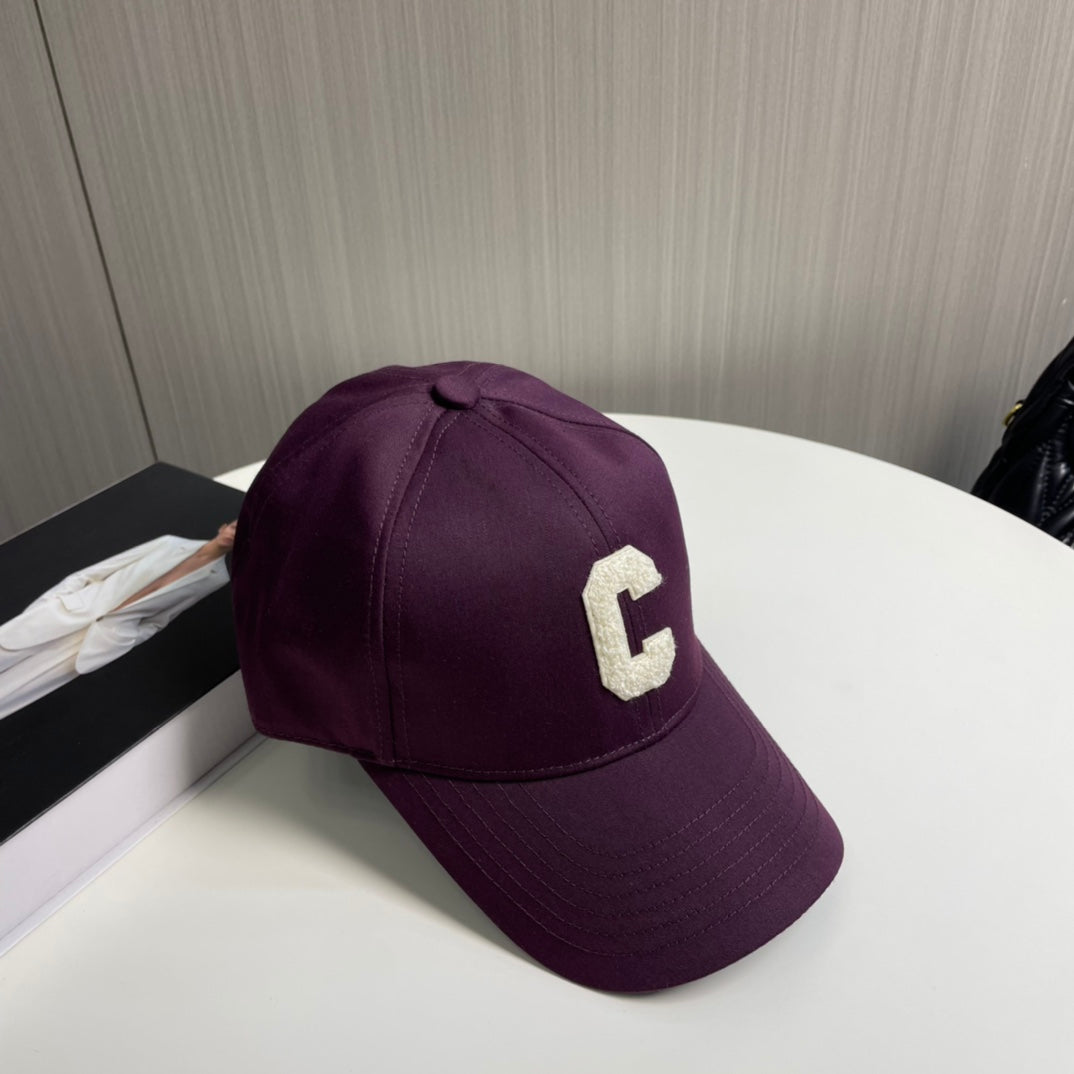 Celin Cap Dark Purple Cotton Twill Fabric 210444