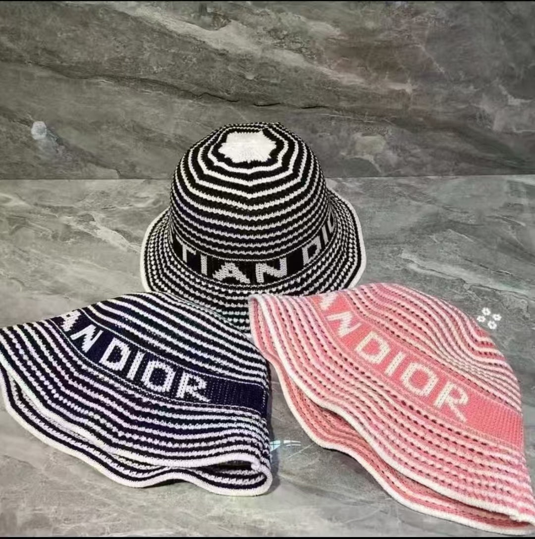 Dior Striped Bucket Hat Wool 280840