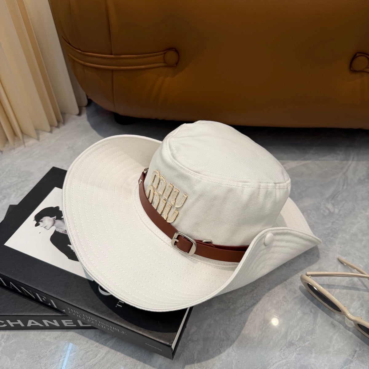 Miumiu Foldable Fisherman Hat Cotton 323655