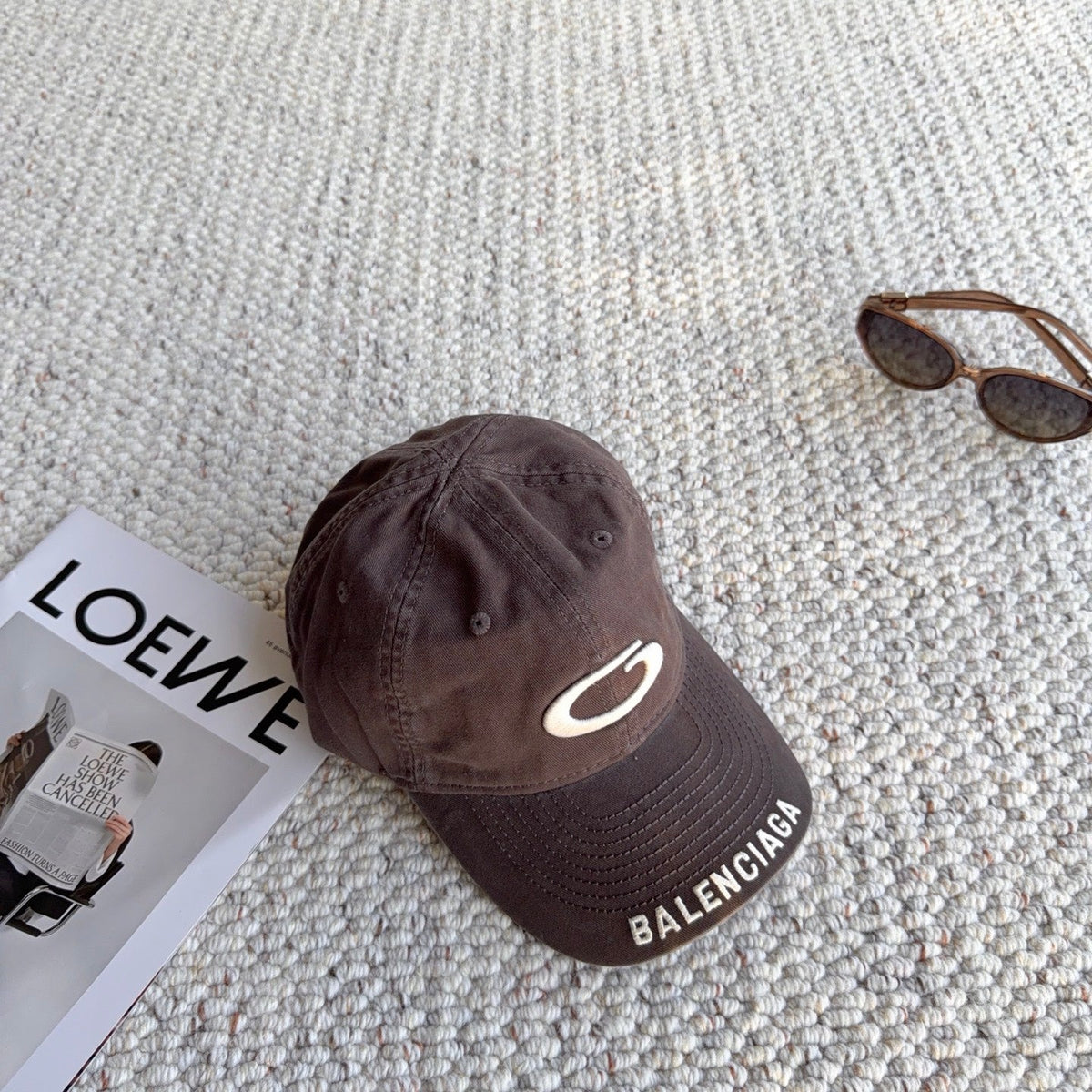 Balenciaga 2026 Loop Sports Icon Cap Hat Cotton 550317