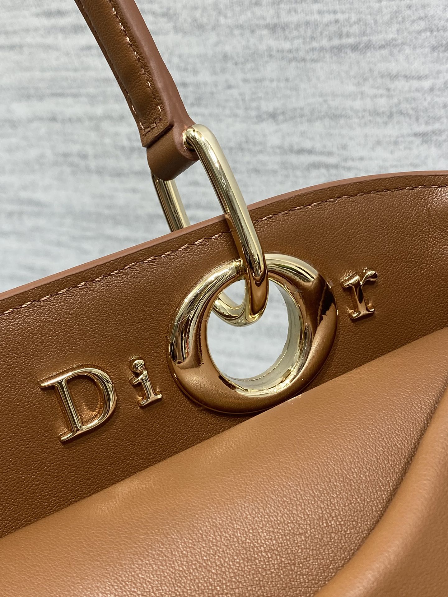 Dior 2025 Bow Bag 28cm Brown Leather 272511