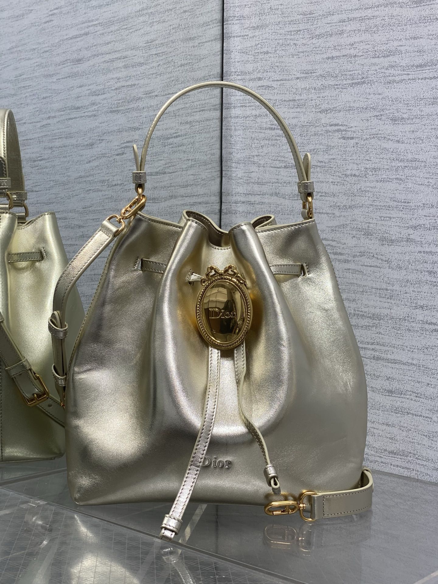 Dior 2026 Bucket Bag 27cm Suede Lambskin