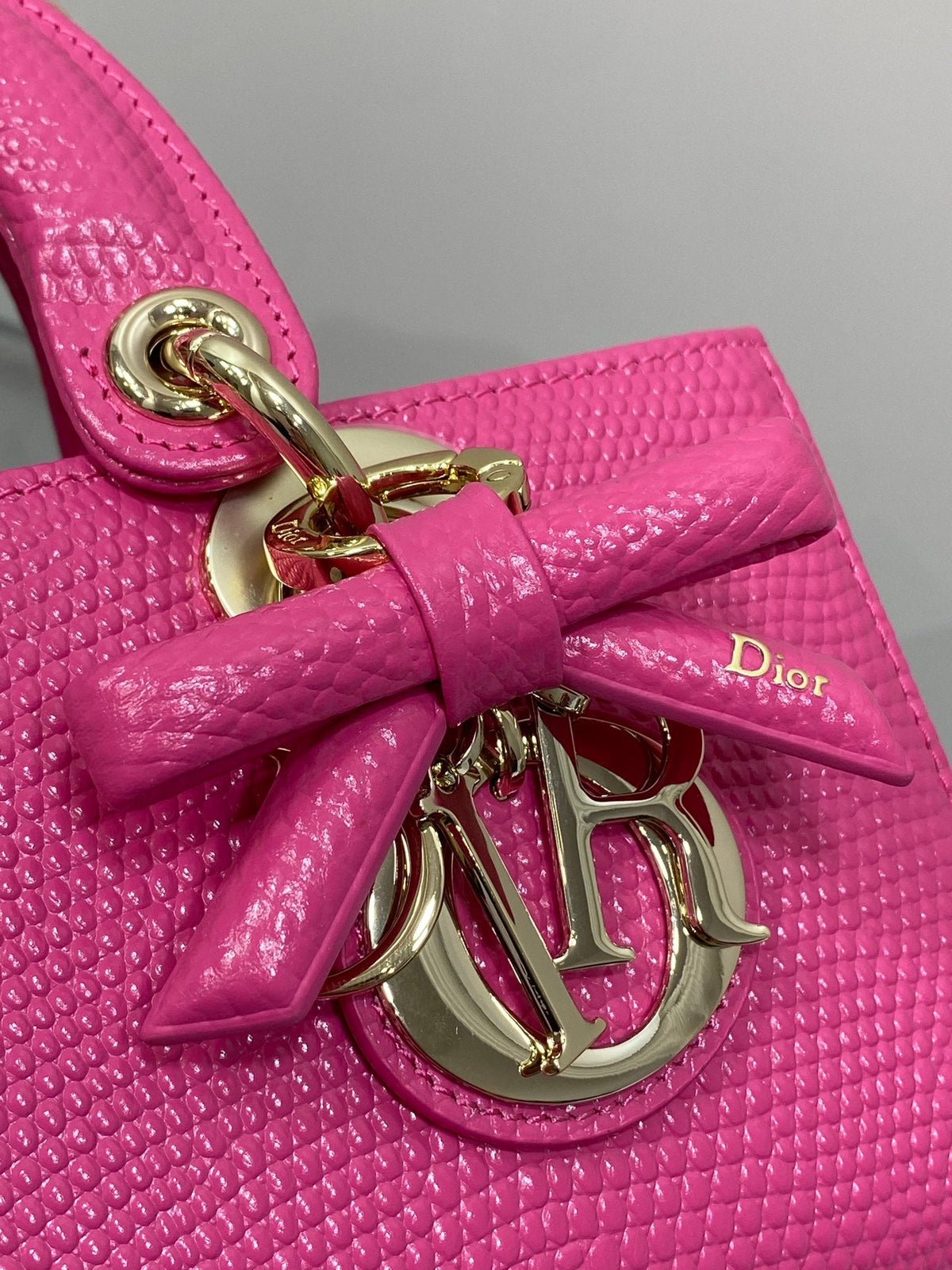 Dior 2026 Lady Butterfly Knot Bag 22cm Leather 408708