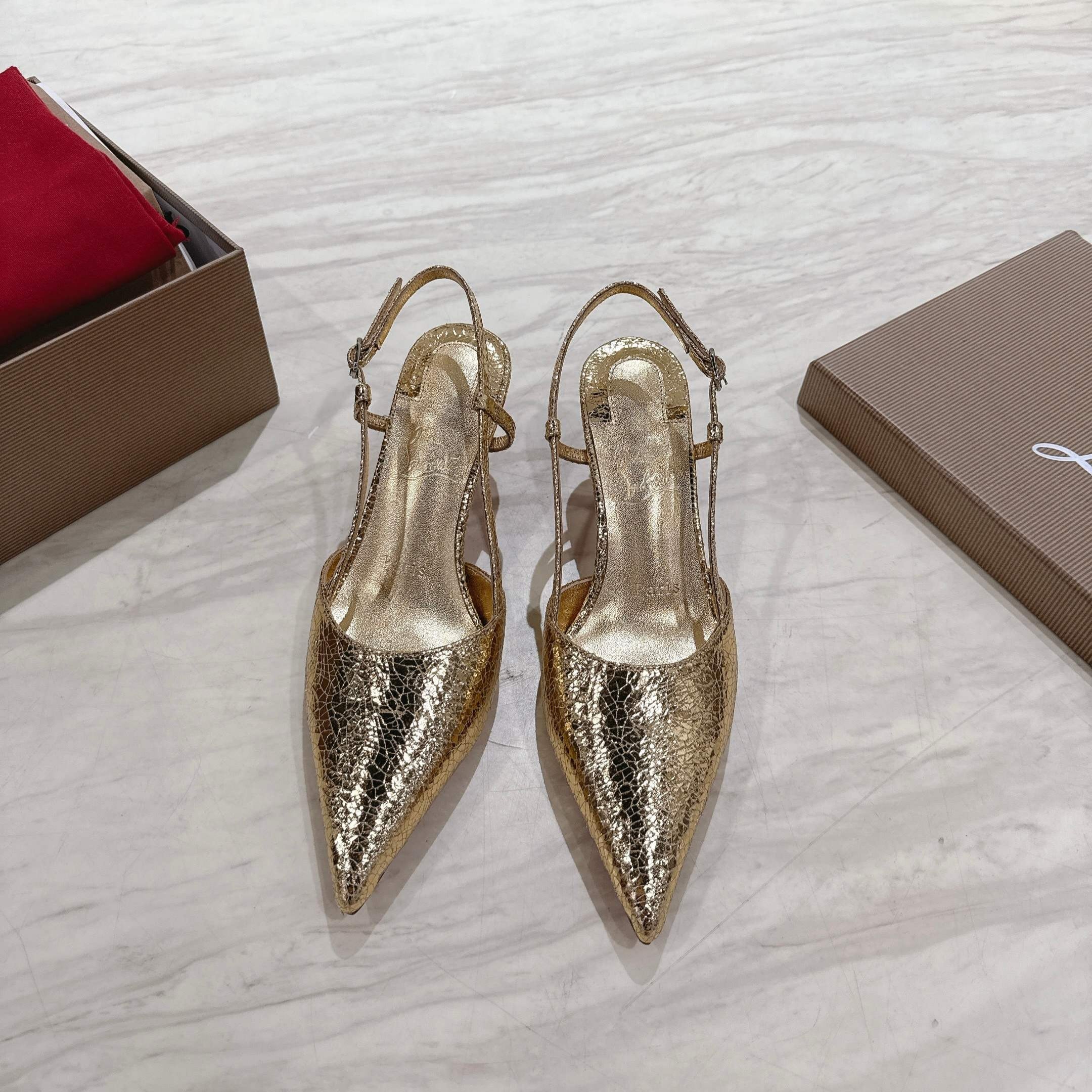 CL 25 Slingback Gold Original Fabric 335141