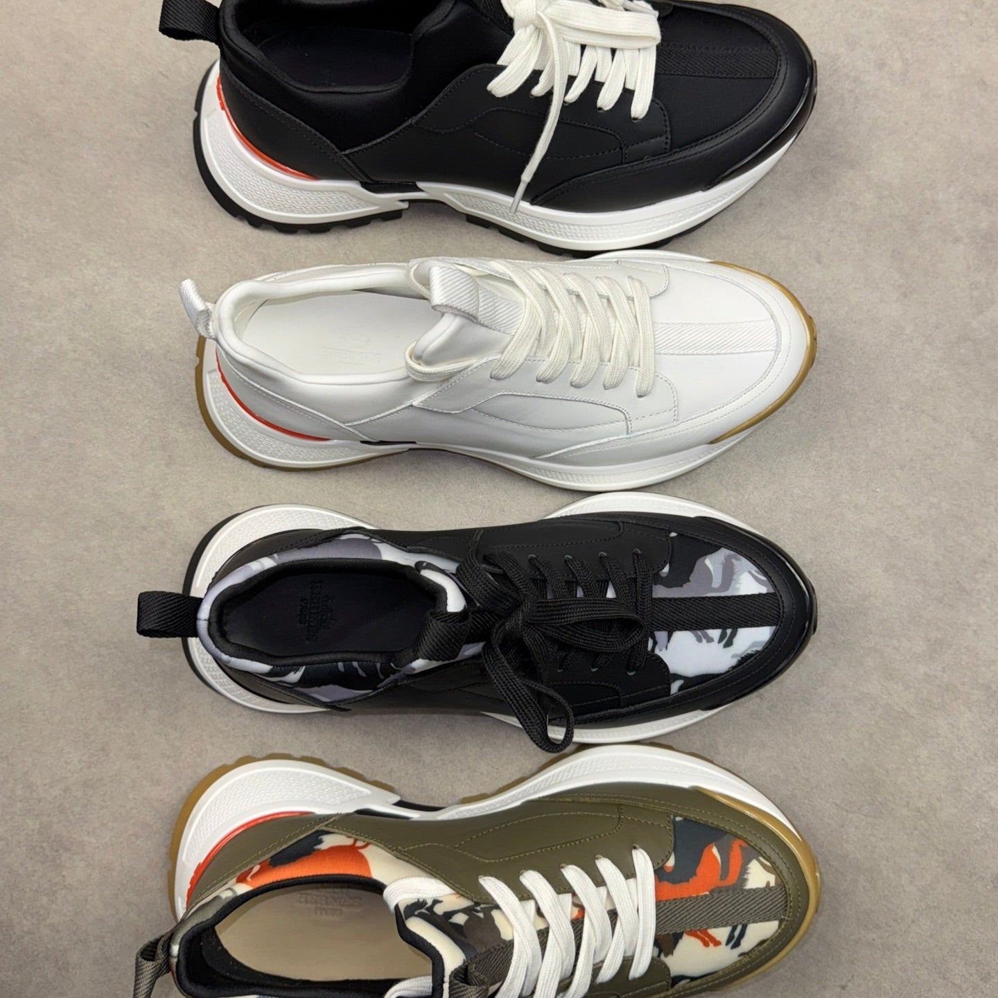 HM Men's Jumpy Sneaker Calfskin And Fabric 523519