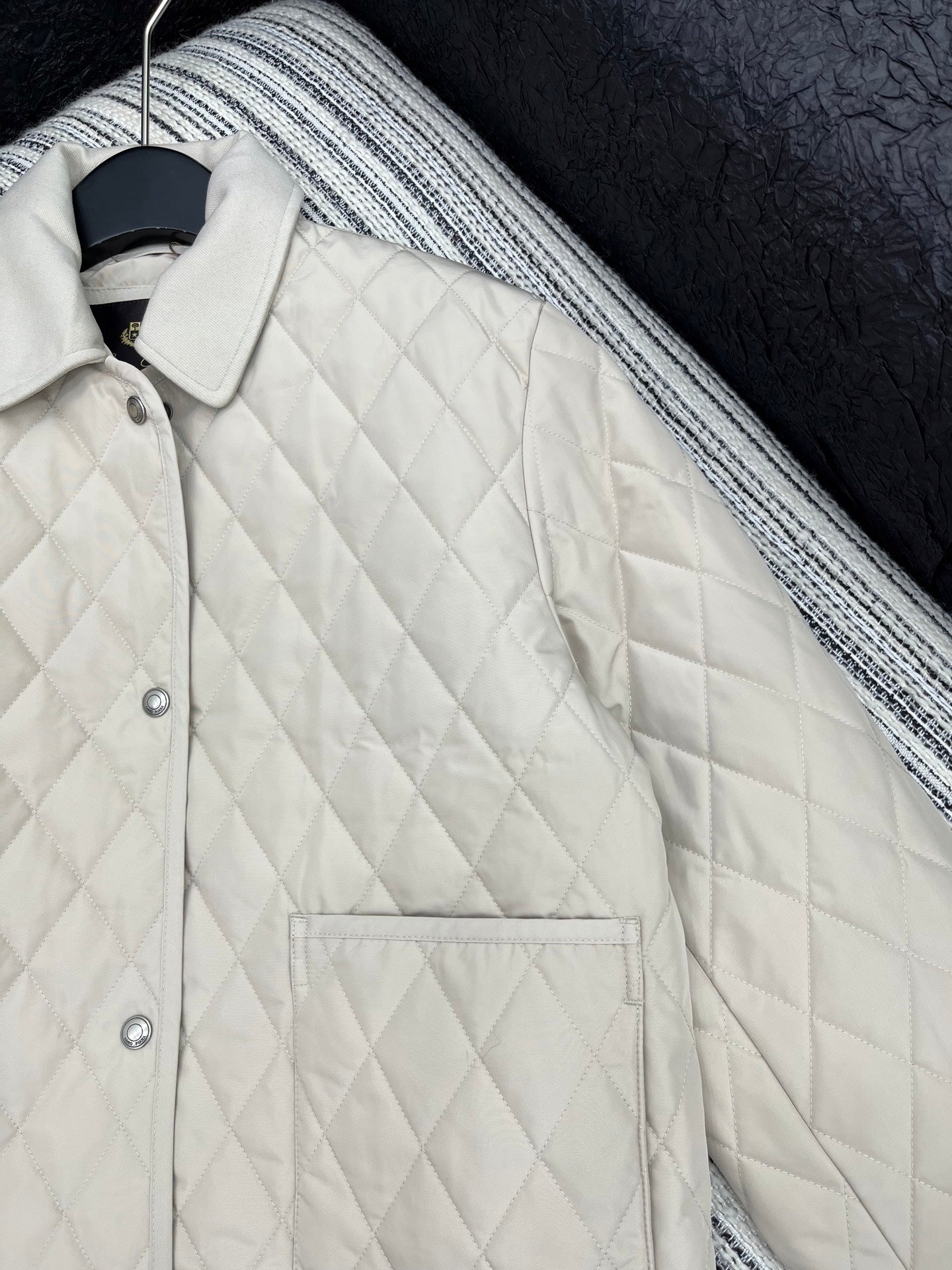 LP 25 Quilted Jacket Cream Polyester Down 313369