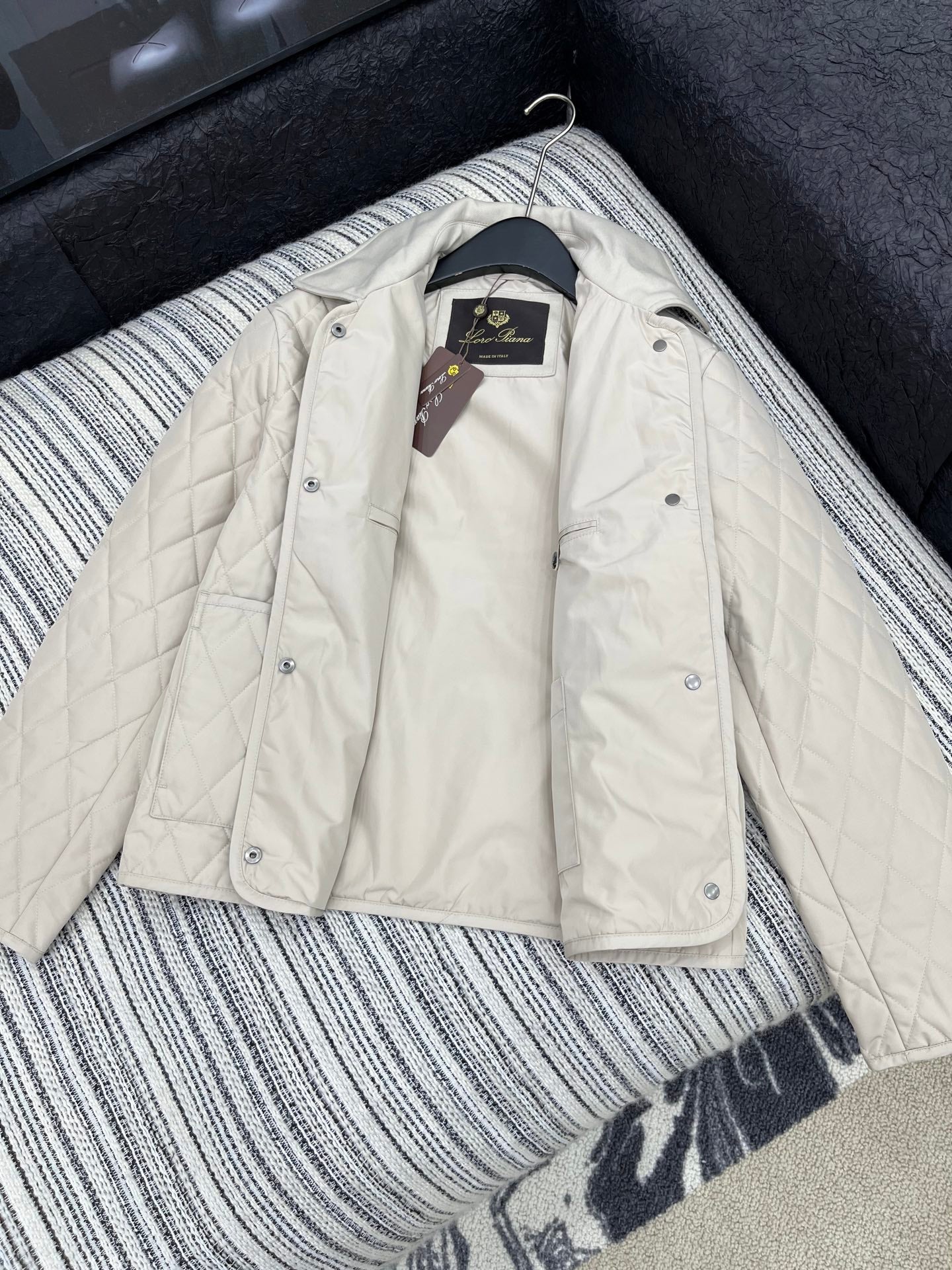 LP 25 Quilted Jacket Cream Polyester Down 313369