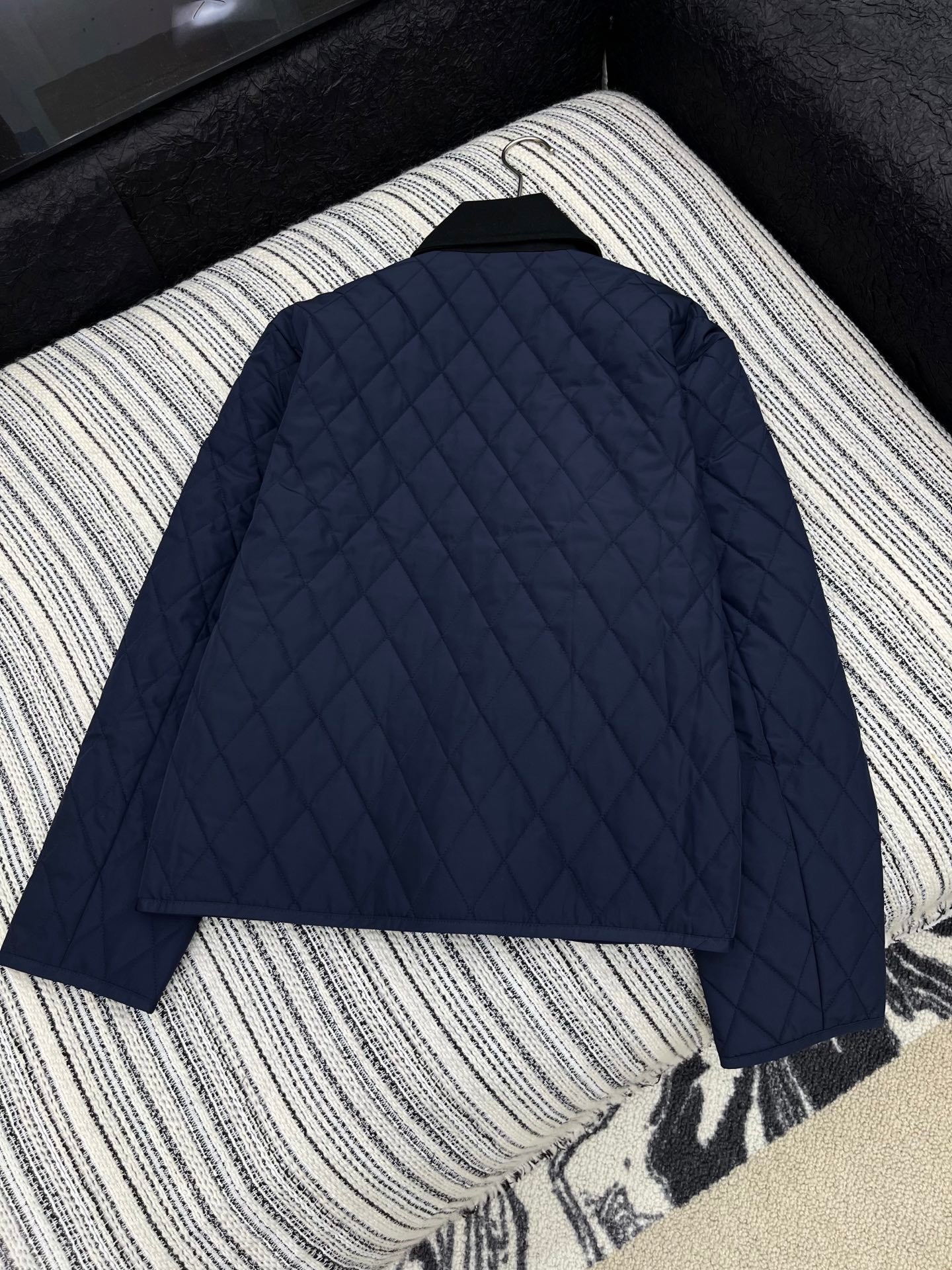 LP 25 Quilted Jacket Navy Blue Polyester Down 313374