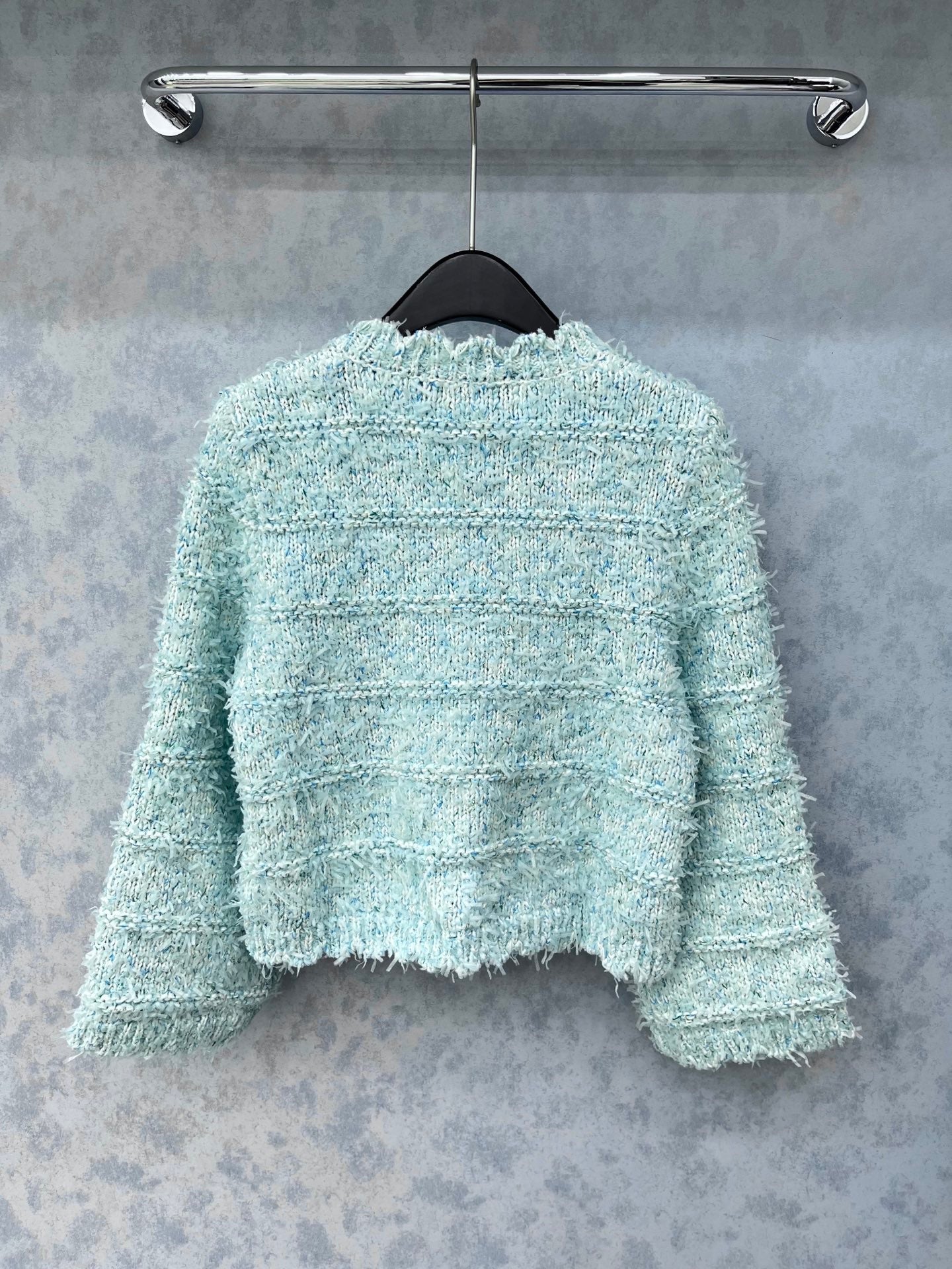 CC 2025 Jacket Light Blue Tweed Wool 325870