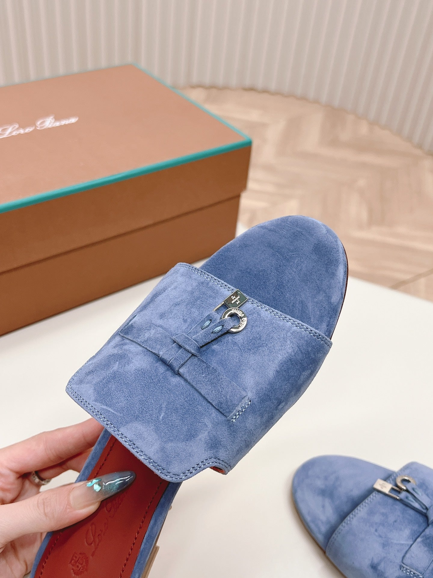 LP SUMMER CHARMS SANDALS IN AEGEAN SUEDE