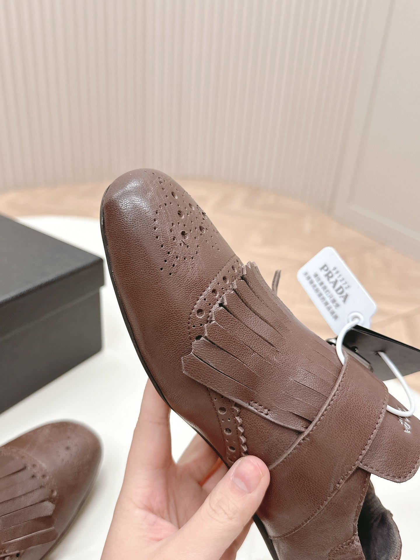 PRA 26S Ballet Flats Brown Calfskin 600589