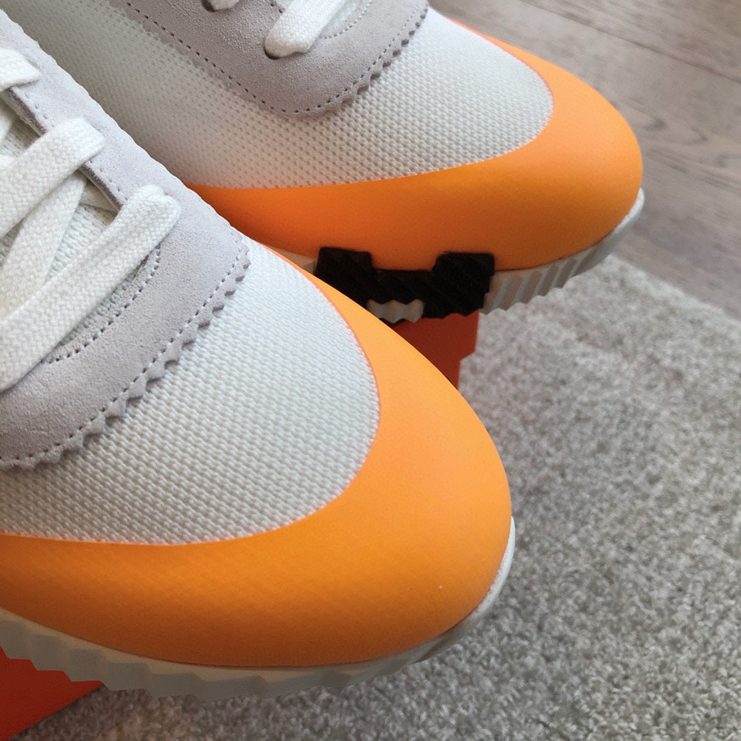 HM Men's 25 Bouncing Sneaker White Mesh Cowhide 639245