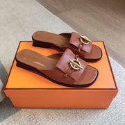 Isle Sandal Tan Calfskin