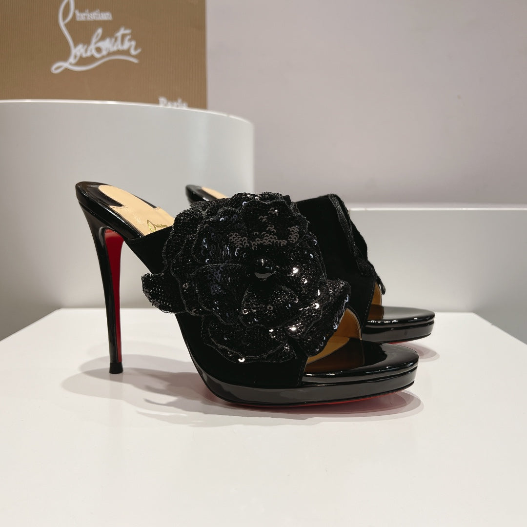 CL 25 Mule High Heel 120mm Suede 240502