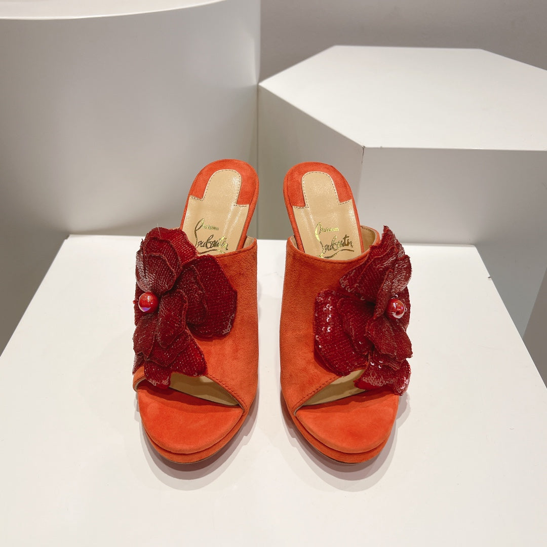 CL 25 Mule High Heel 120mm Suede 240502