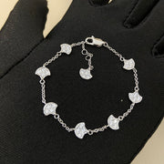 Graff New Full Diamond 8-Fan Shaped Sliver Bracelet