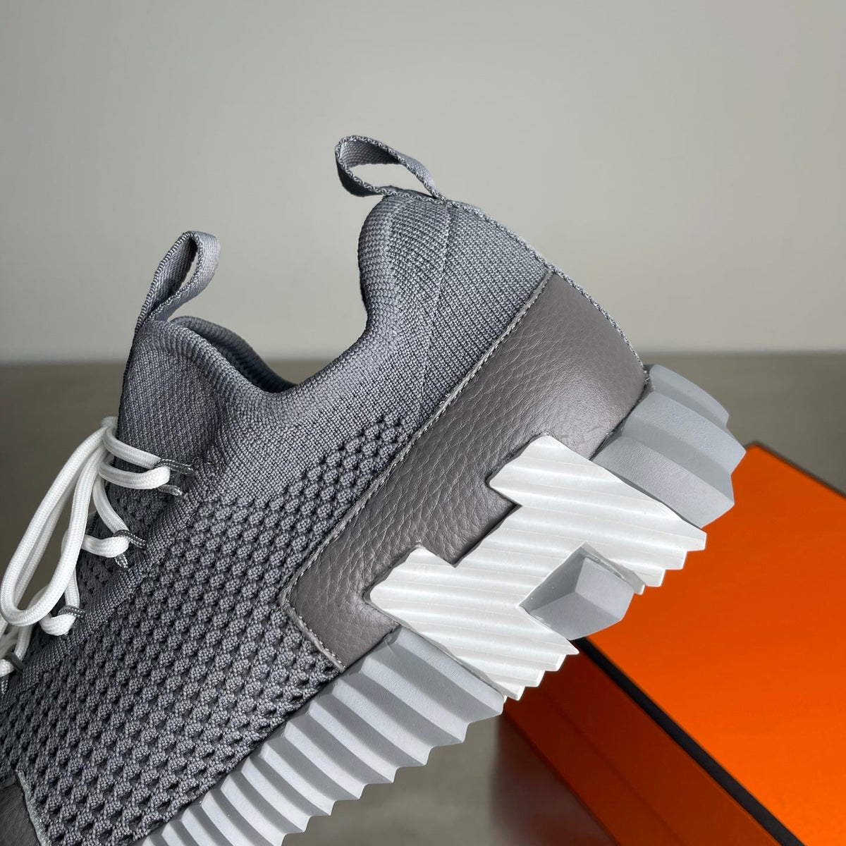 HM Men's 25 Lift Sneaker Grey Mesh Calfskin 703769