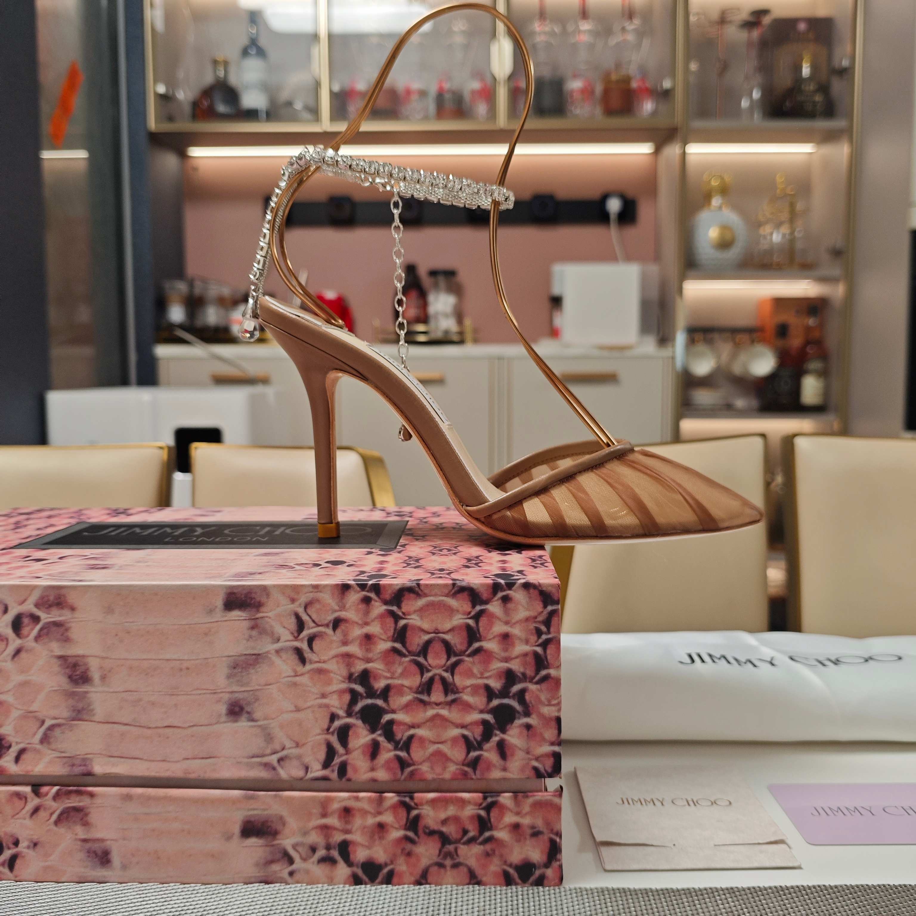 Jimmy 25 Seada 100 Pump Tan Brown Cowhide 240050