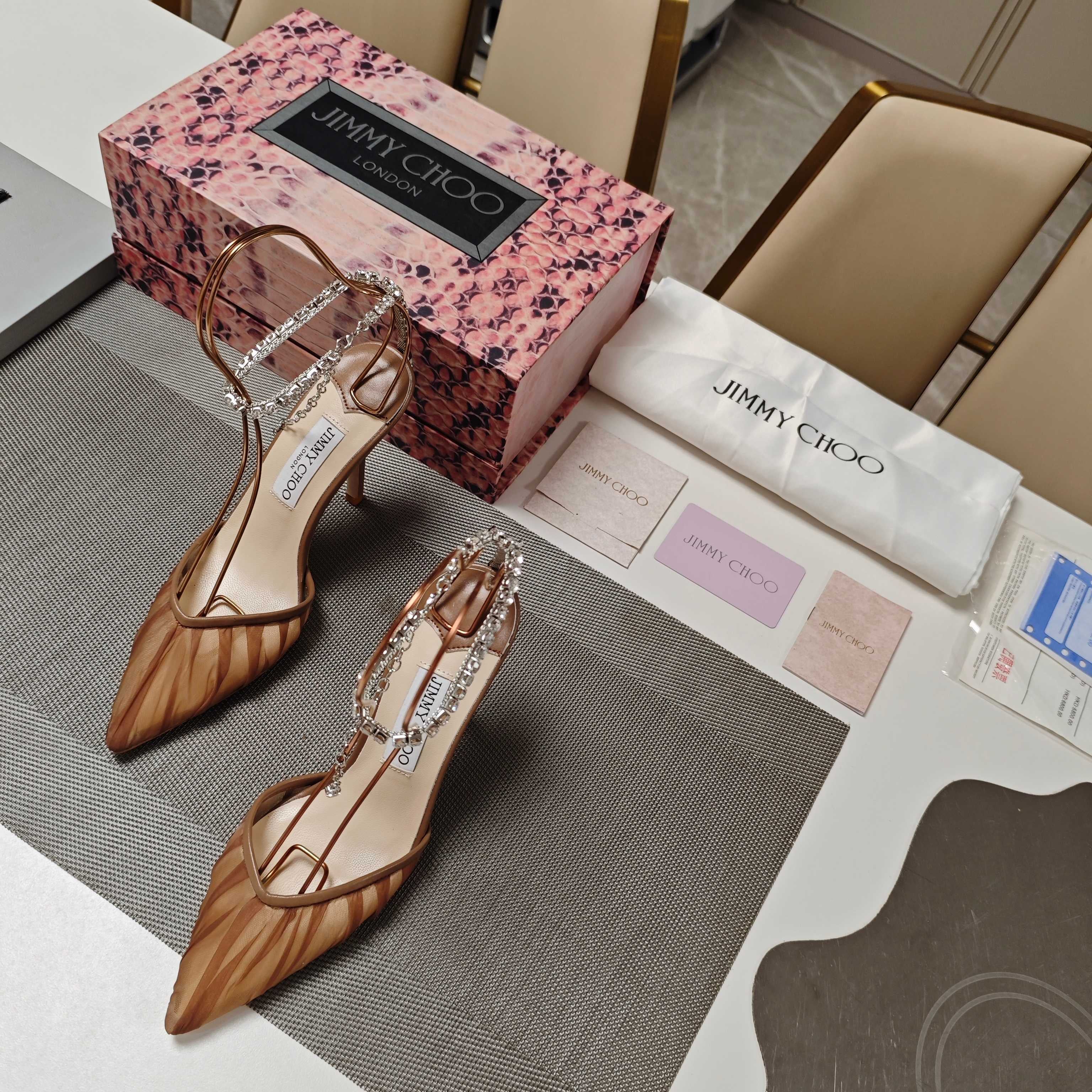 Jimmy 25 Seada 100 Pump Tan Brown Cowhide 240050