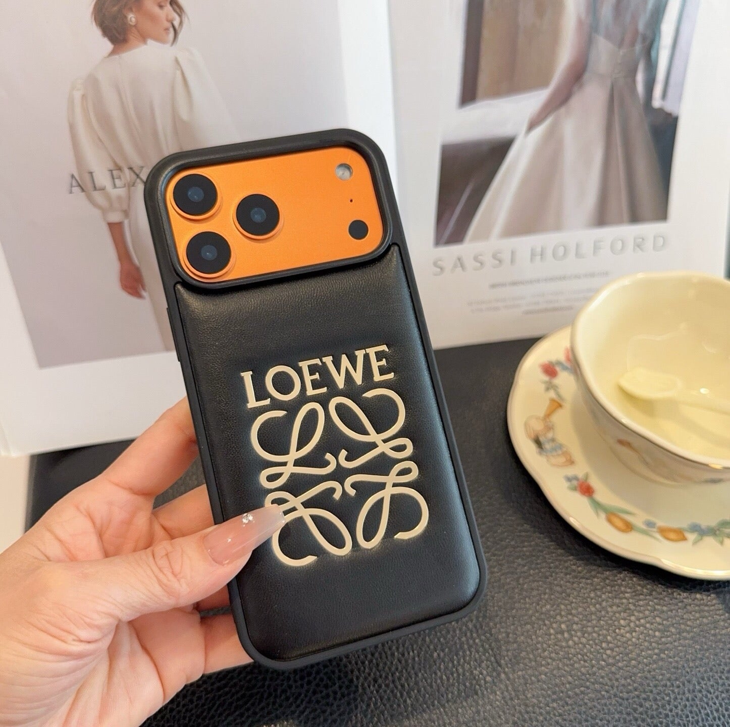 Loewe Phone Case with Big Logo 393900