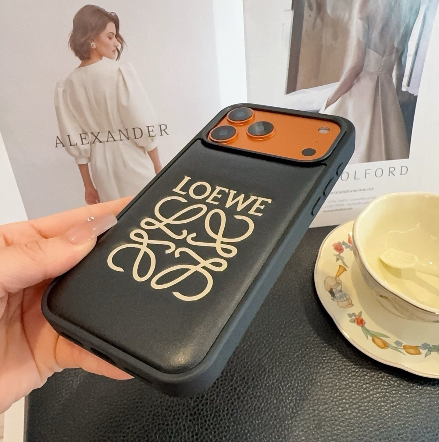 Loewe Phone Case with Big Logo 393900
