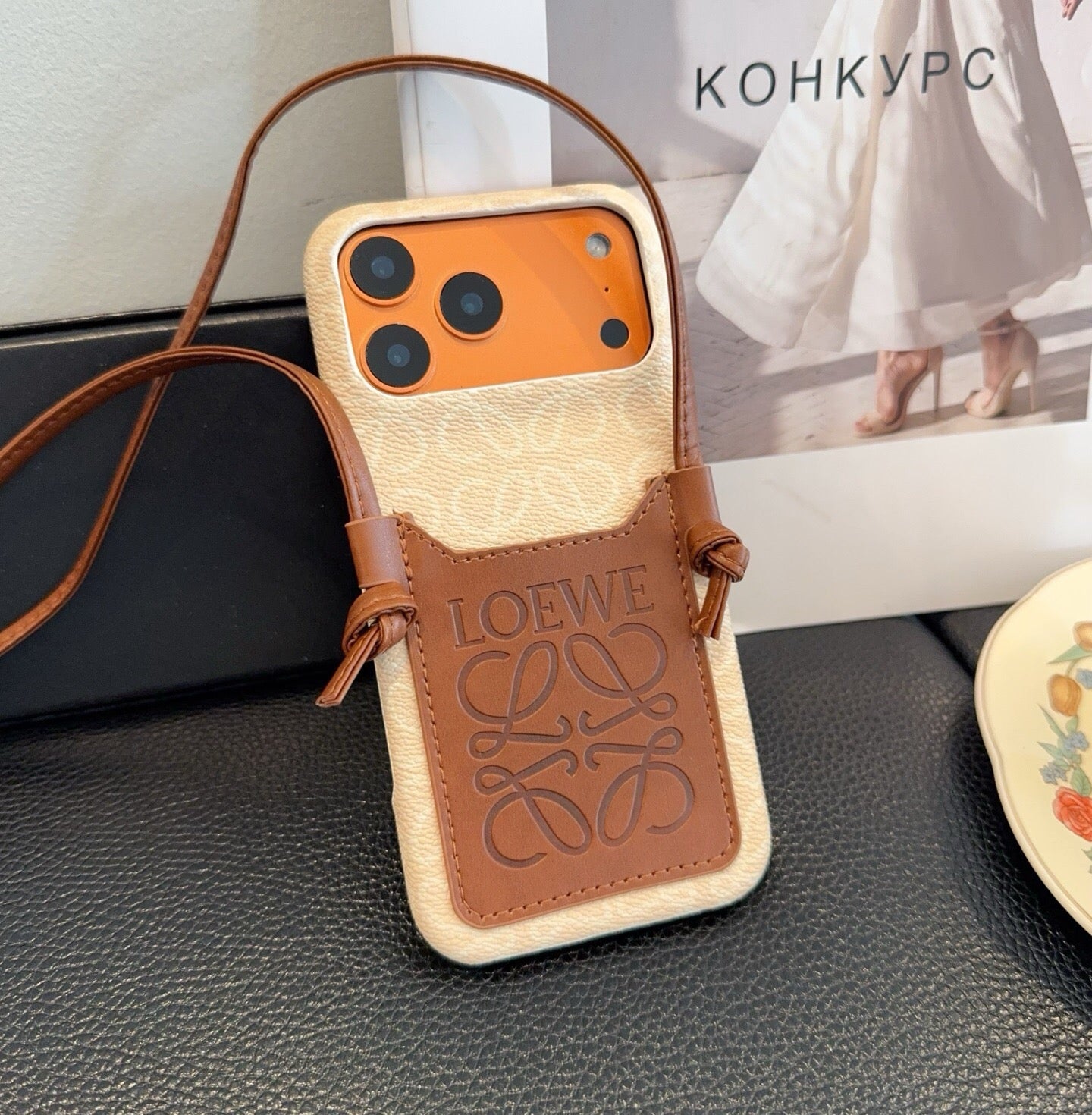 Loewe Crossbody Card Holder And Phone Case 397220
