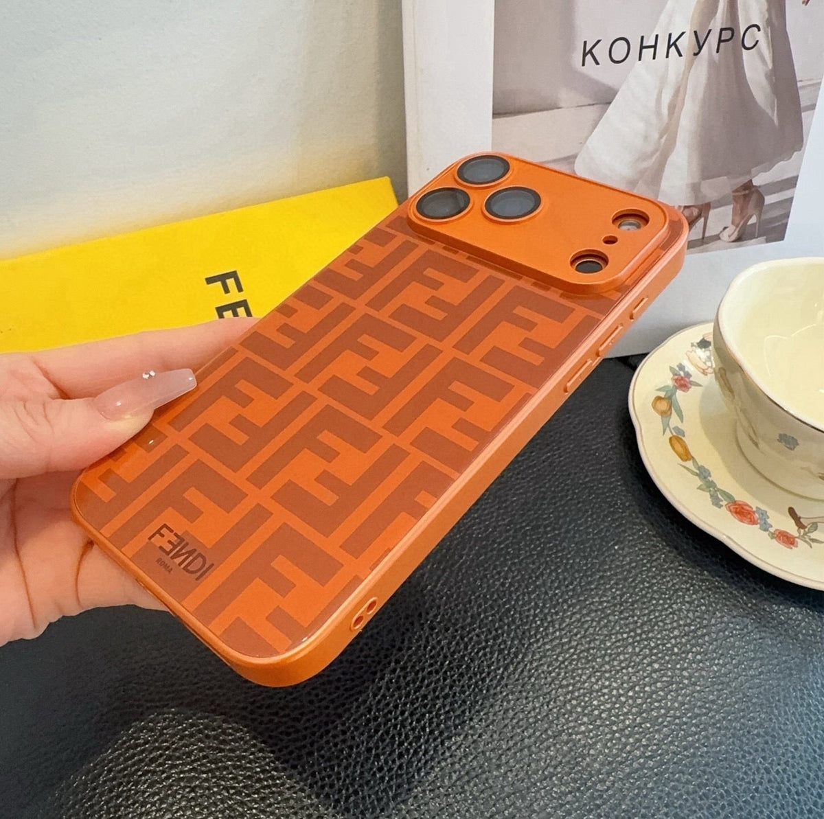 Fendi FF Monogram Card Holder Phone Case 400368