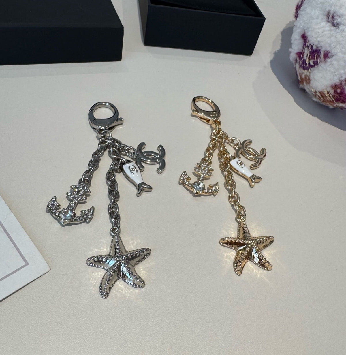 Chanel Fish Anchors Starfish Bag Charm 546178