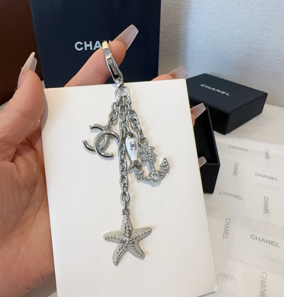Chanel Fish Anchors Starfish Bag Charm 546178