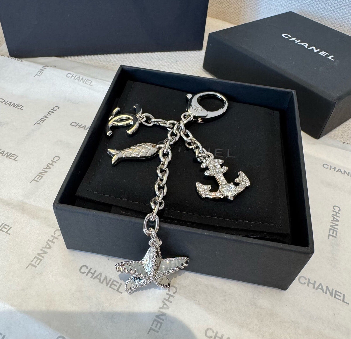 Chanel Fish Anchors Starfish Bag Charm 546178