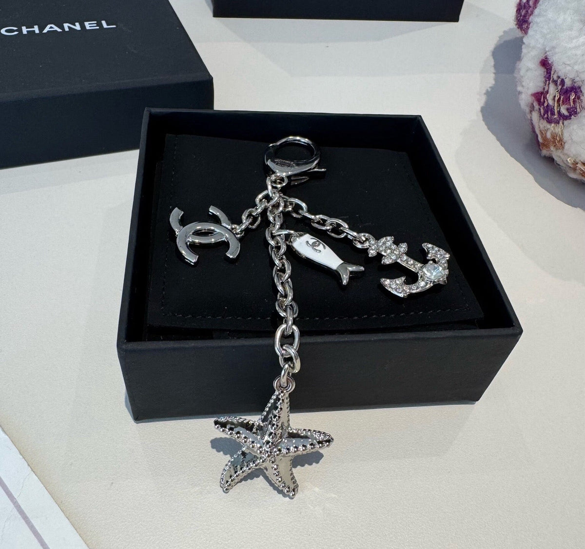 Chanel Fish Anchors Starfish Bag Charm 546178