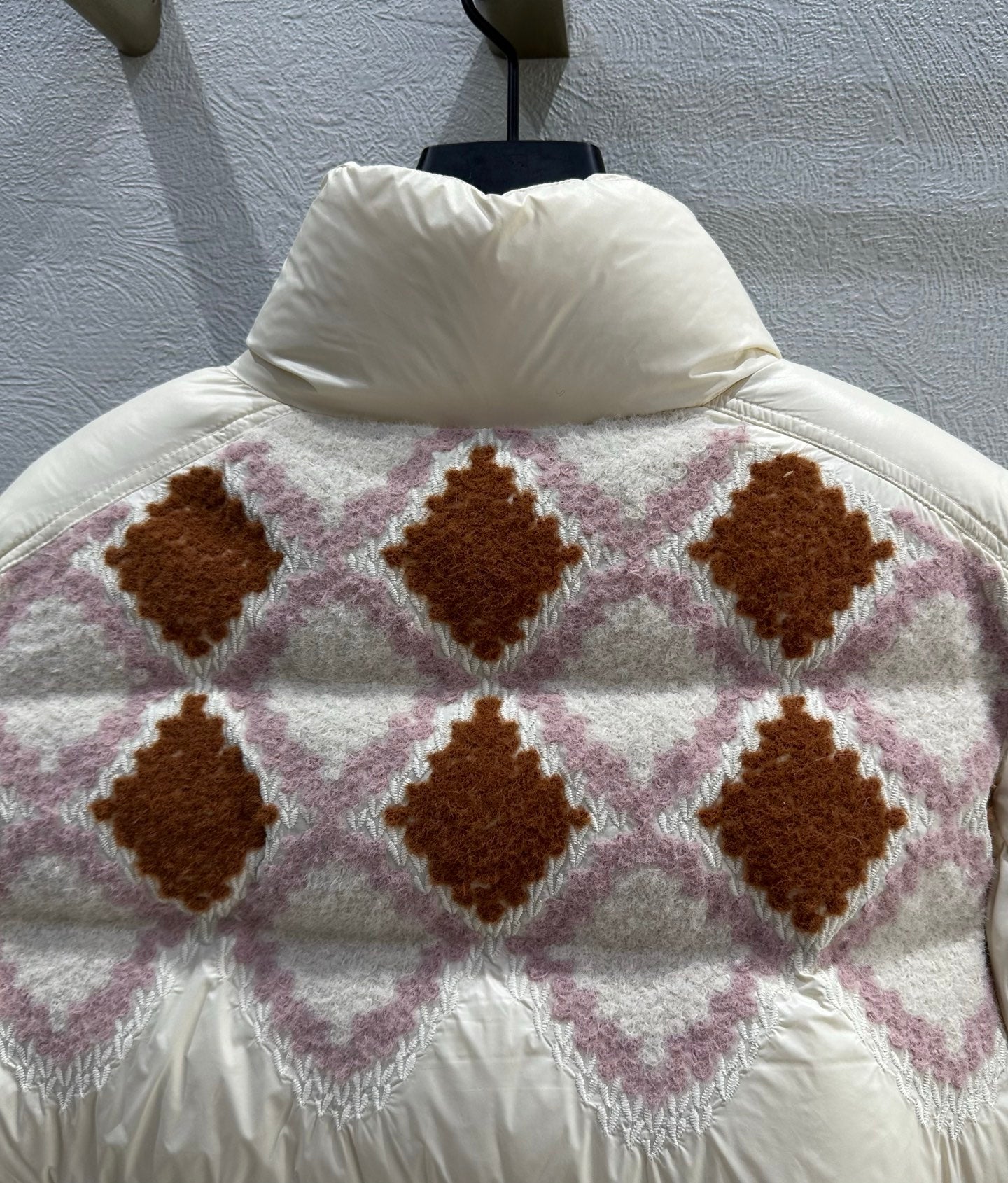 MC 2025 Megara Embroidered Down Jacket Cream Polyamide