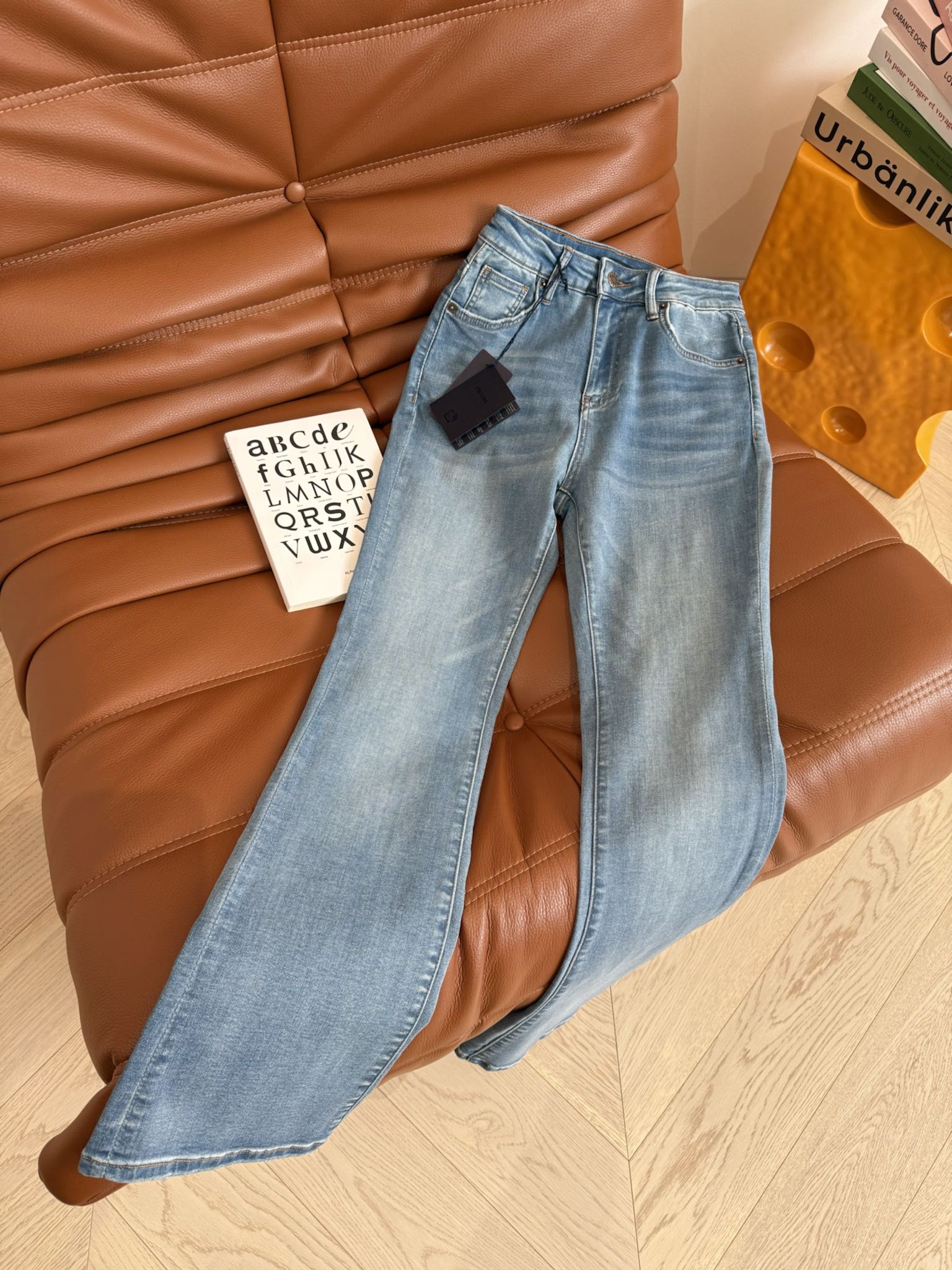 Prada Flared jeans Black and Blue Cotton
