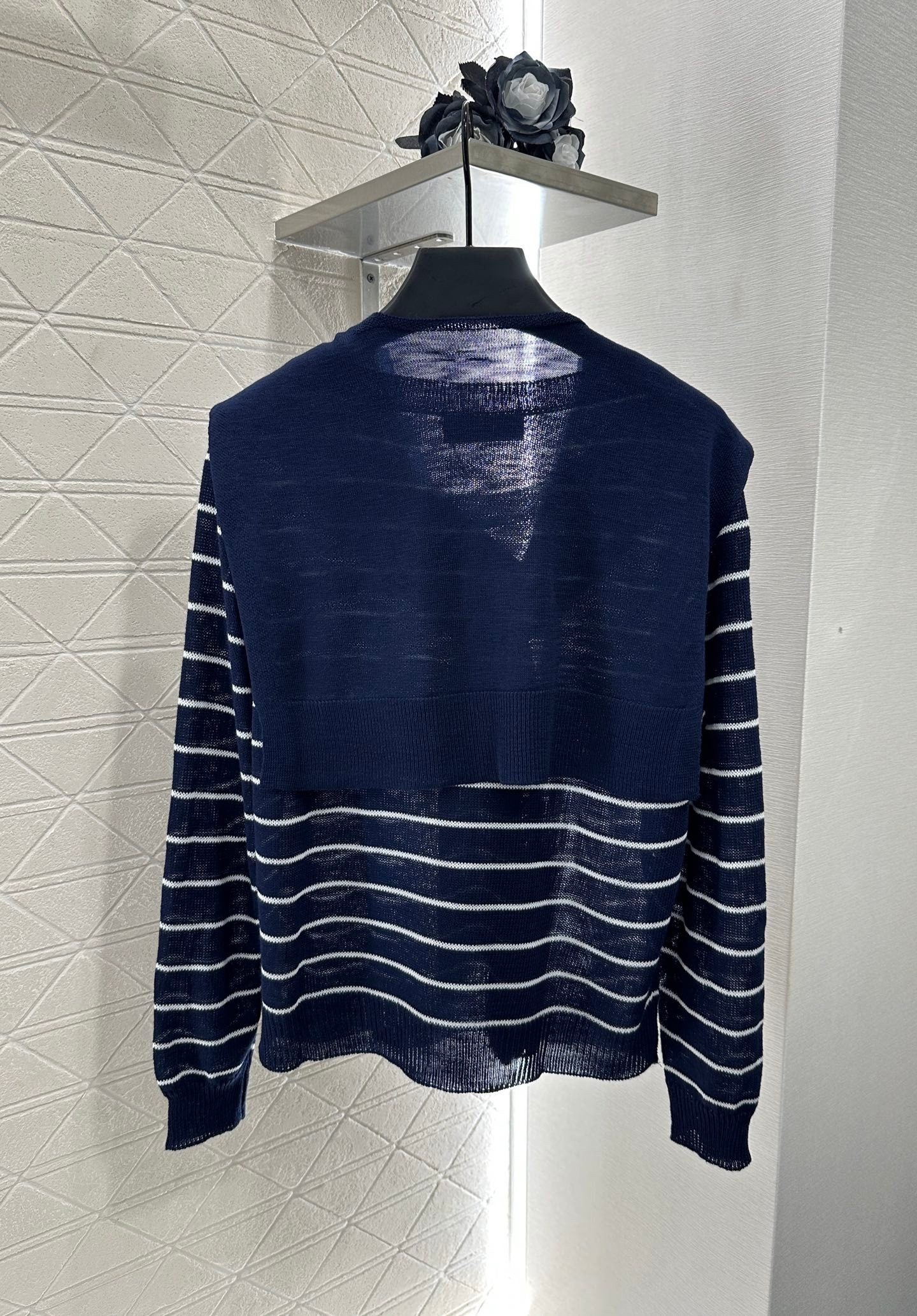 Miu Miu 25 Striped Knit Sweater Scarf 288654