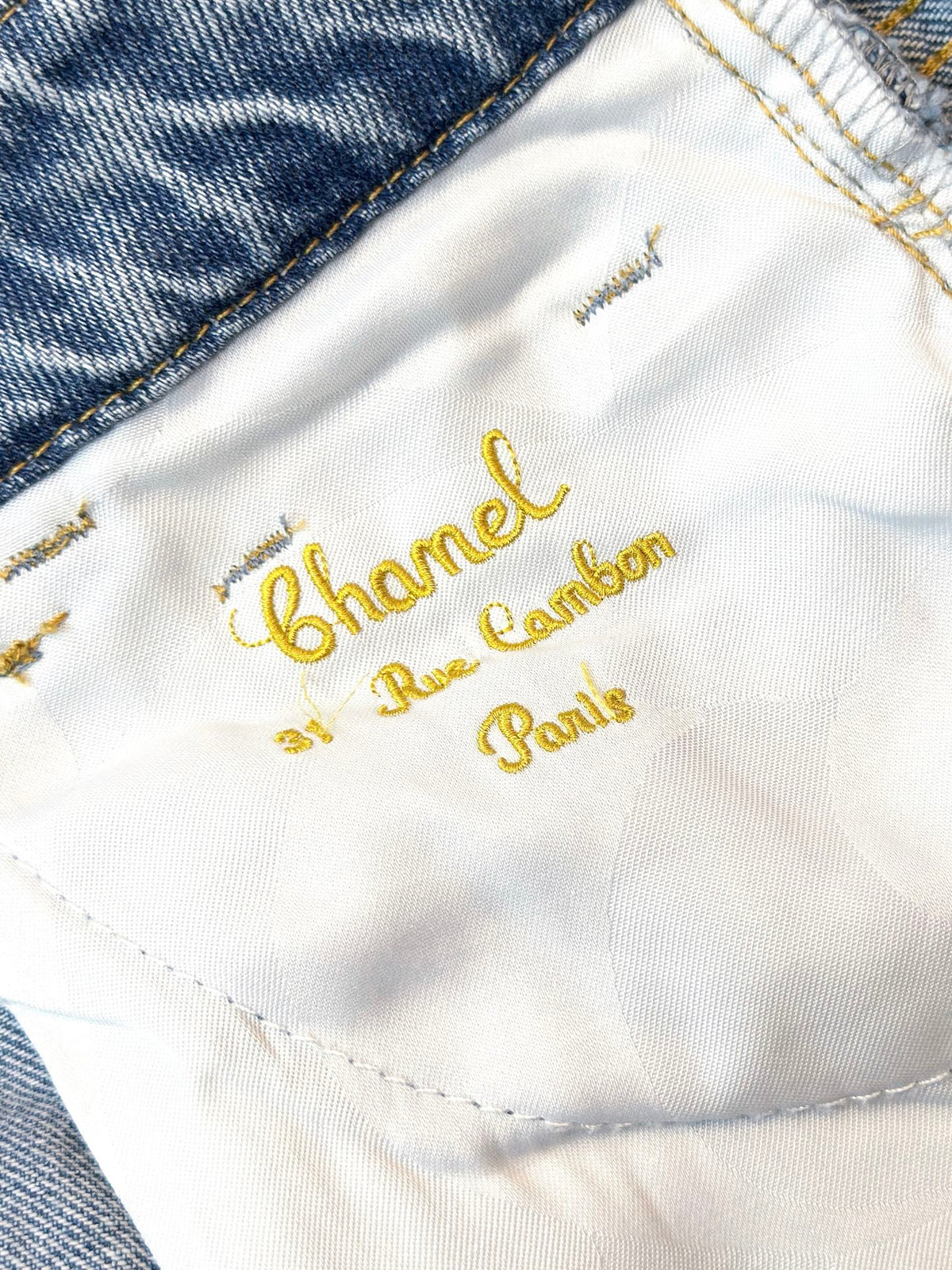 Chanel 2026 Straight-Leg Jeans Blue Cotton 397722
