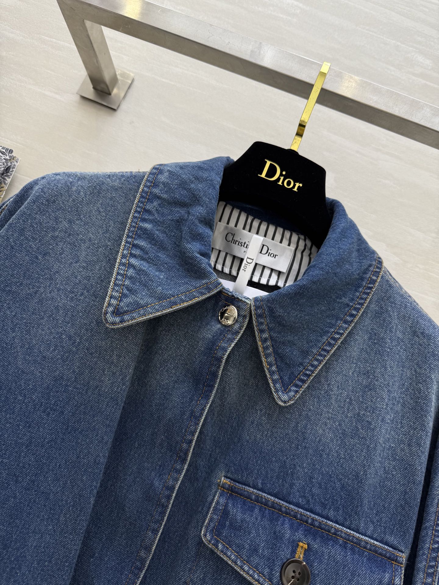 CD 25 Denim Jacket Blue Cotton