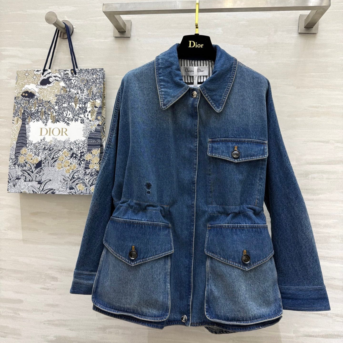 CD 25 Denim Jacket Blue Cotton