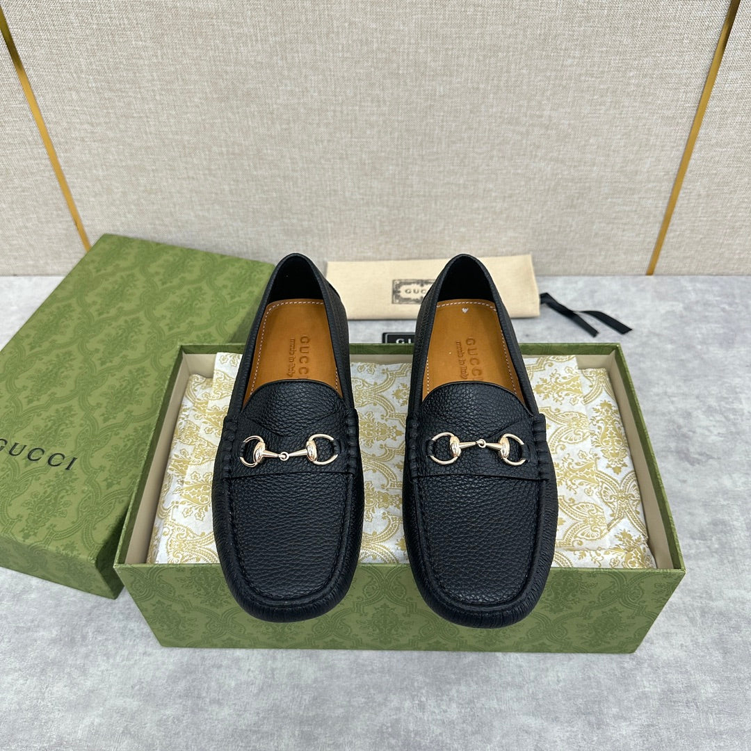 GG Men's Loafer Black Cowhide 522537