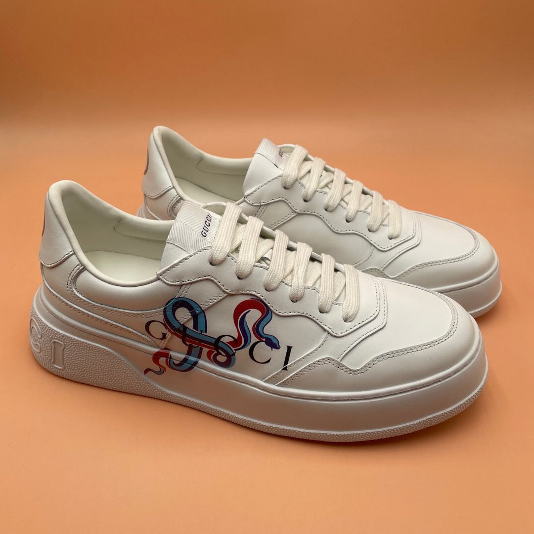 GG Men's  Sneaker White Cowhide 523543