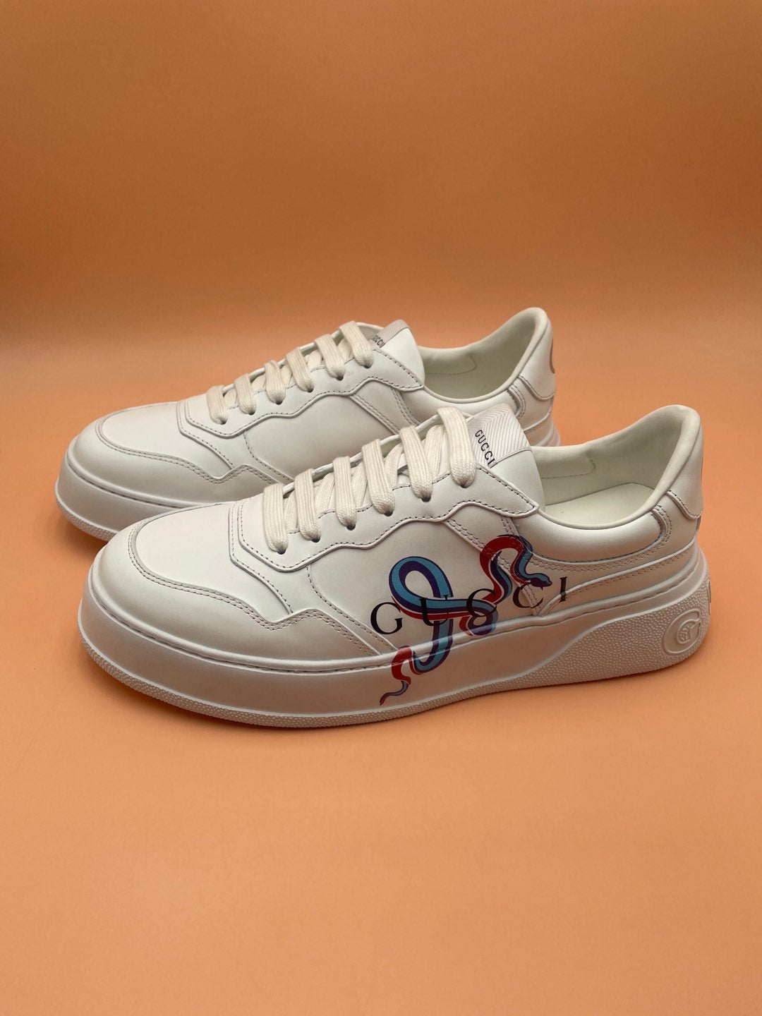 GG Men's  Sneaker White Cowhide 523543