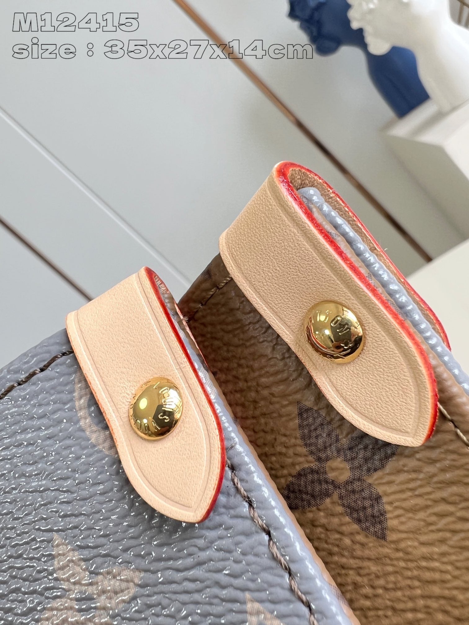 ONTHEGO MM 35CM GRAY BEIGE MONOGRAM CANVAS