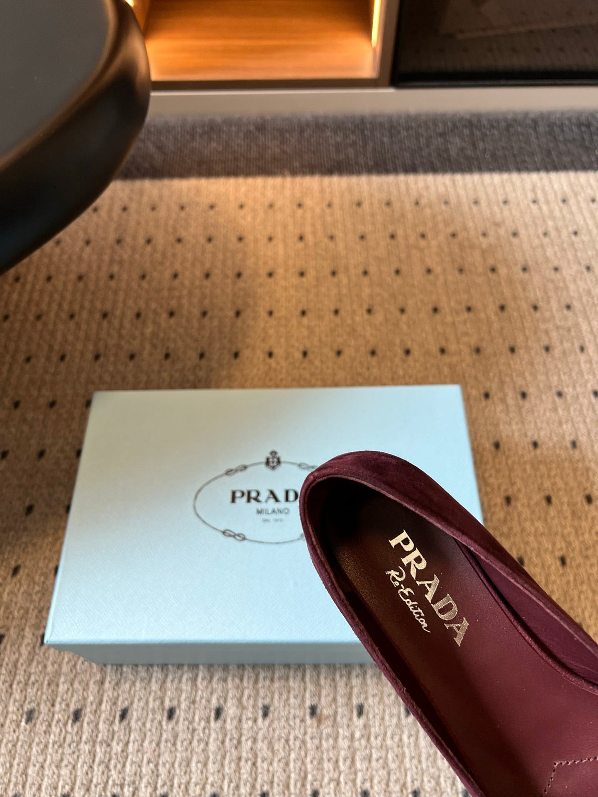 Prada 2026 Bow Pointed Toe Pumps Suede 151280