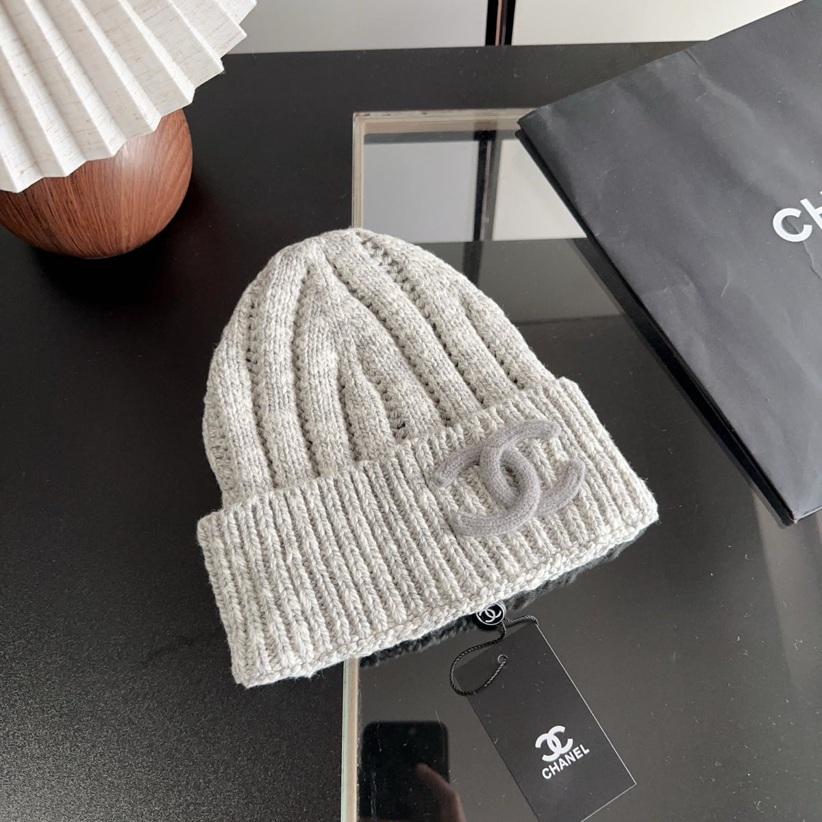 Chanel Wool Beanie Hat 512769