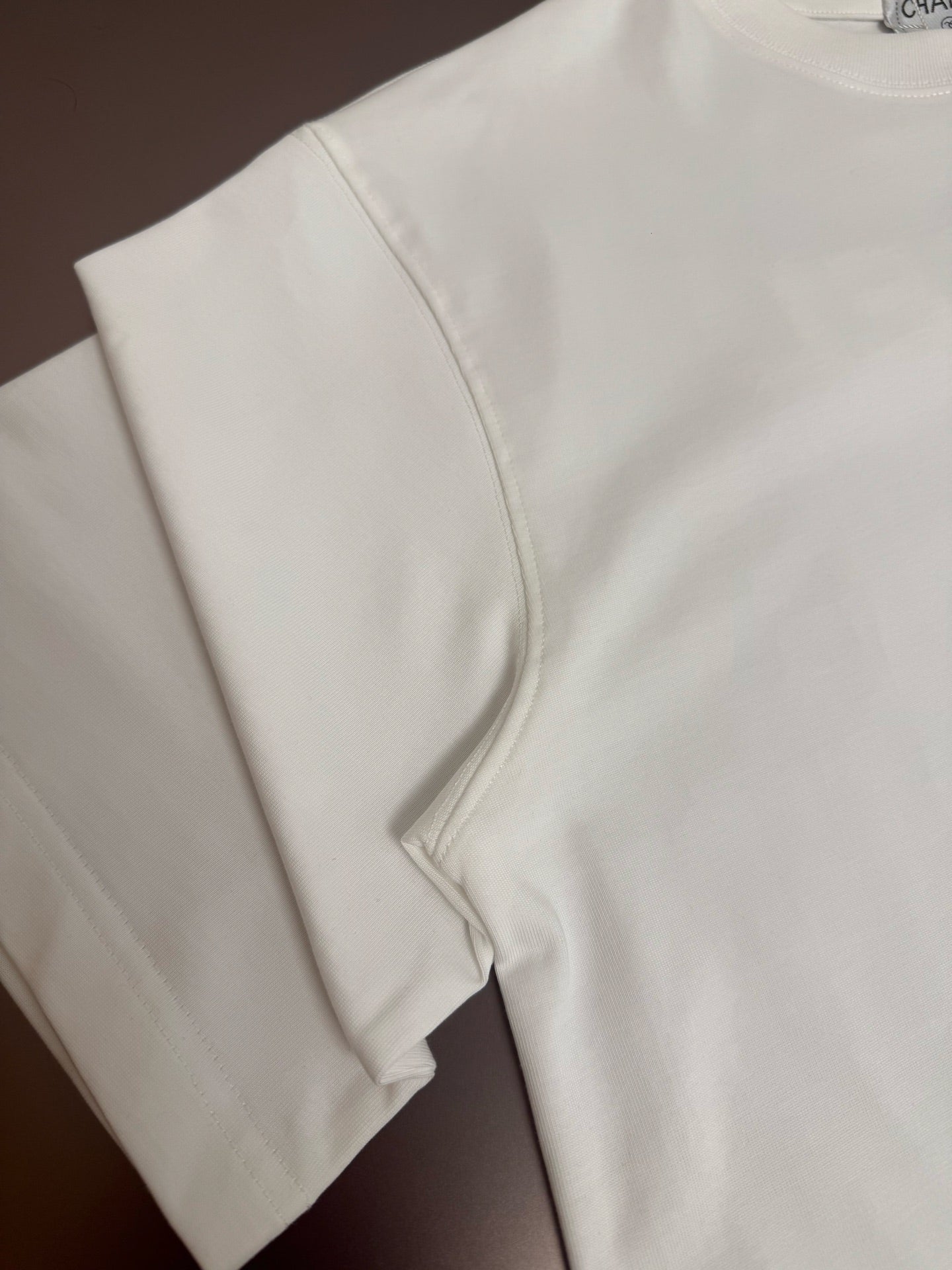 CC 2026  Short-Sleeve T-Shirt White Pure Cotton 548133