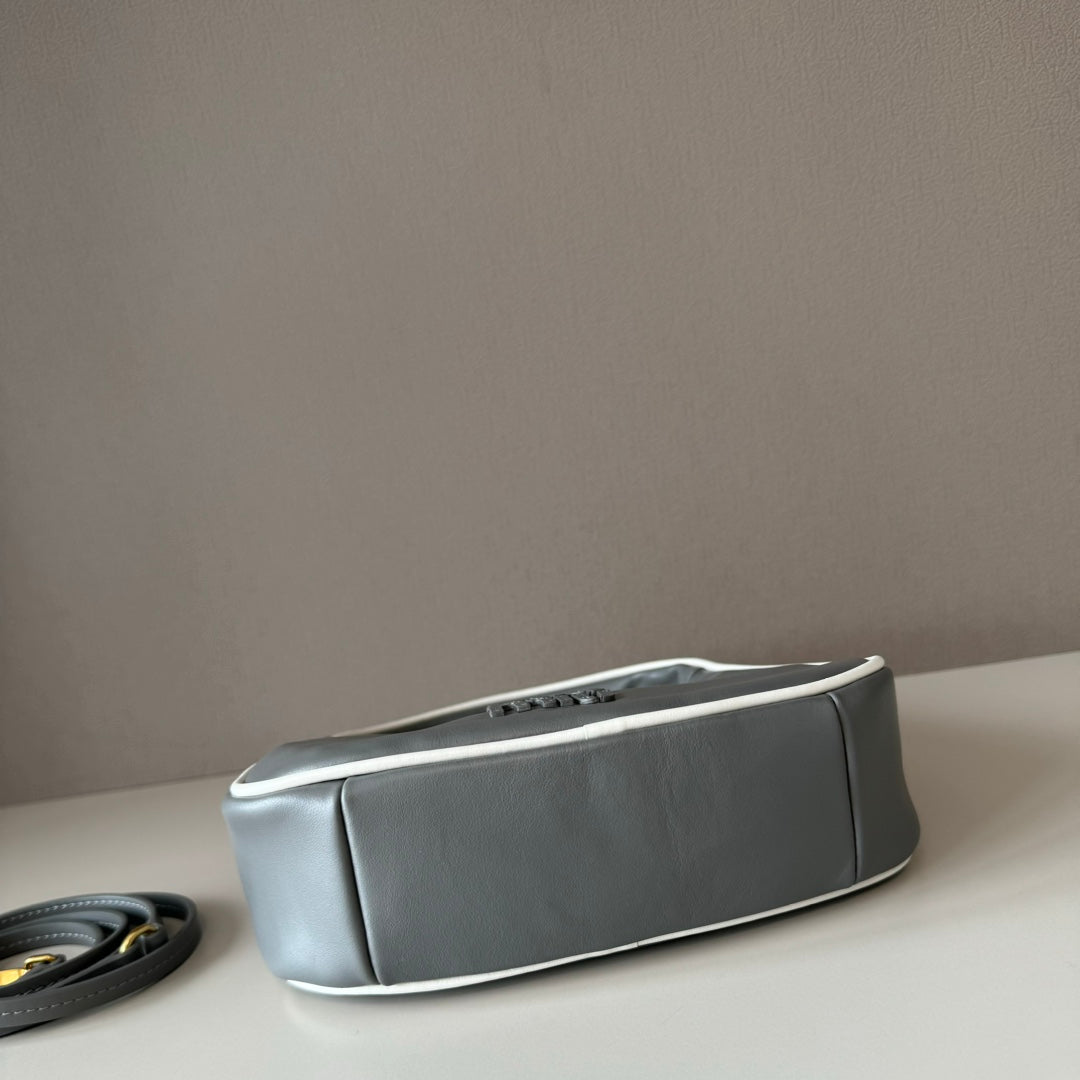 MiuMiu Wander Crescent Bag Leather