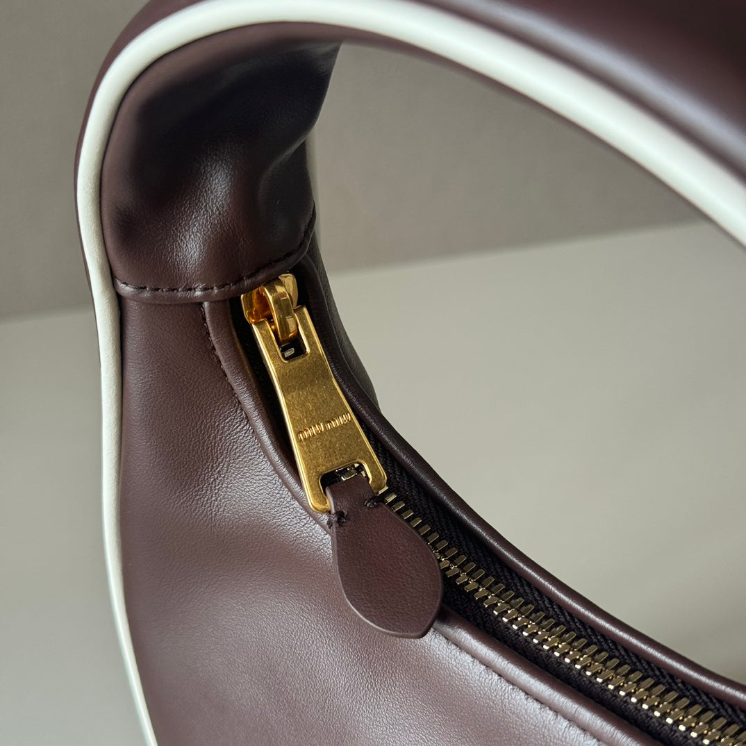 MiuMiu Wander Crescent Bag Leather