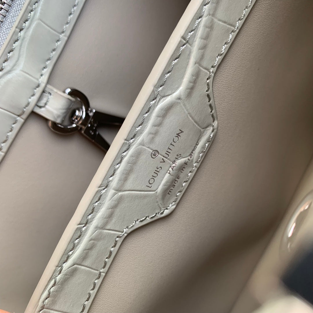 CAPUCINES BB 27 GREY TAURILLON SILVER HARDWARE