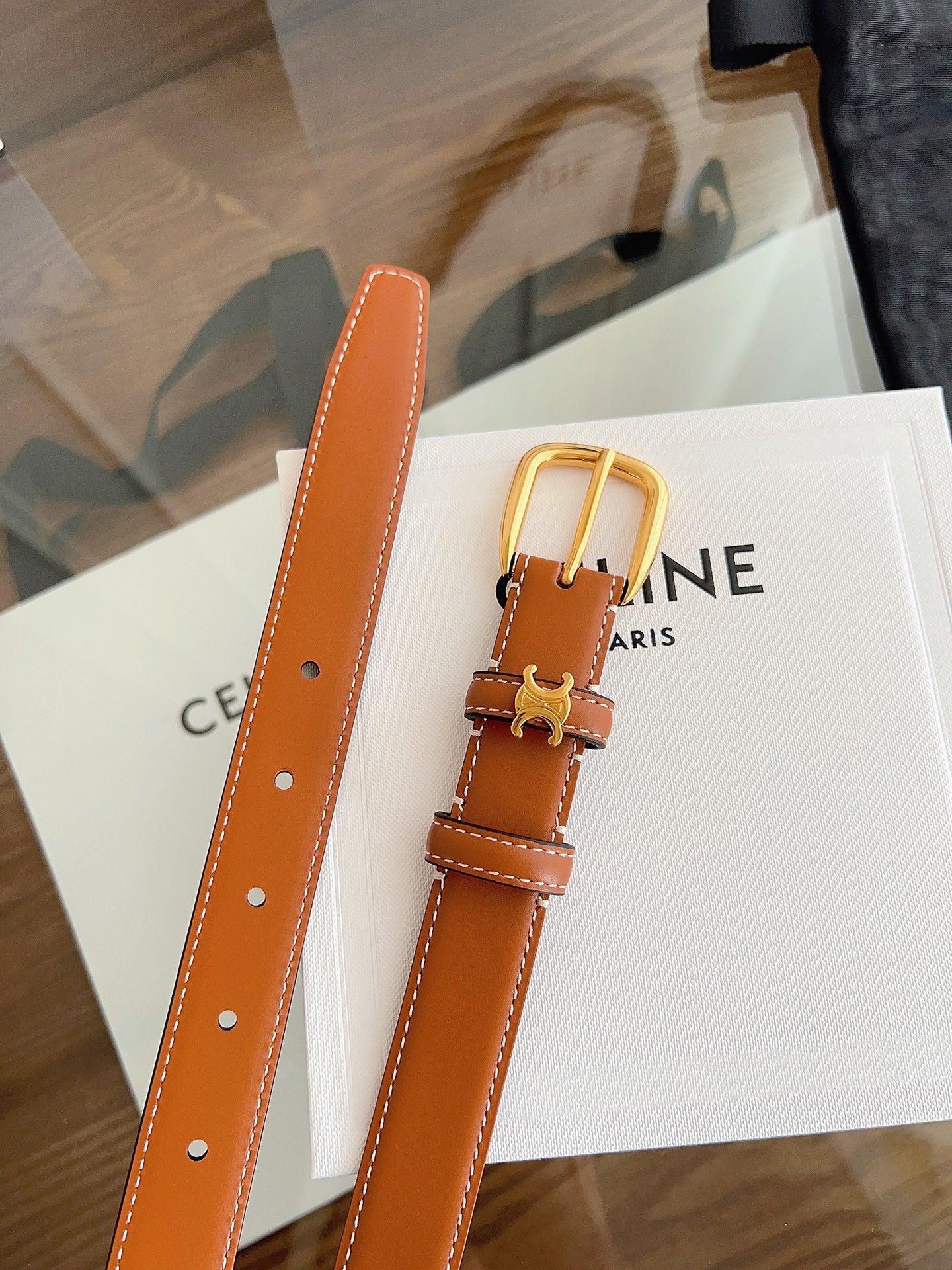Celine 2026 Vivienne Belt Leather 194277